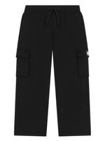 Dolce & Gabbana Kids pantalon en coton à poches cargo - Noir