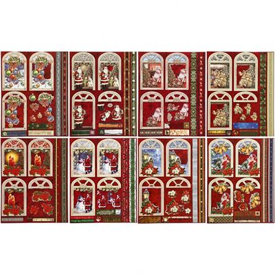 Creotime 3D vellen Kerstmis 21x30 cm 16 stuks Creotime 3D vellen Kerstmis 21x30 cm 16 stuks
