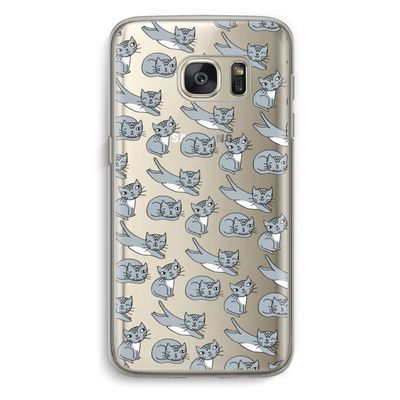 Poezen: Samsung Galaxy S7 Transparant Hoesje