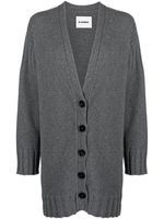 Jil Sander cardigan en cachemire à col v - Gris