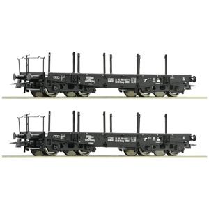 Roco 6600031 H0 2-delige set wagons voor zware lasten van de DR