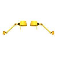 Tonone Bolt Bed Sidefit wandlamp install set van 2 Sunny Yellow