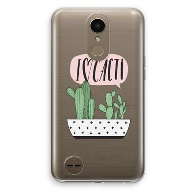I love cacti: LG K10 (2017) Transparant Hoesje