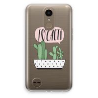 I love cacti: LG K10 (2017) Transparant Hoesje