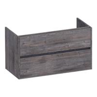 Brauer Adore - Onderkast - 100 cm - met 2 Softclose Lades Greeploos en 1 Sifon Uitsparing - Driftwood
