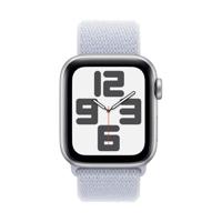 Apple Watch SE GPS + Cellular 40mm Aluminium Case met Blue Cloud Sport Loop Smartwatch Zilver Apple Watch SE GPS + Cellular 40mm Aluminium Case met Blue Cloud Sport Loop Smartwatch Zilver