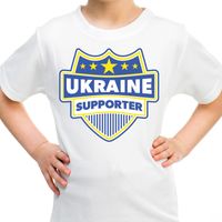 Oekraine / Ukraine supporter shirt wit voor kinderen XL (158-164)  -