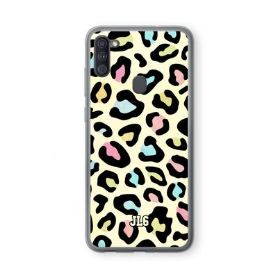Leopard pattern: Samsung Galaxy A11 Transparant Hoesje