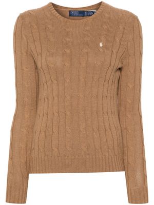 Polo Ralph Lauren pull à logo Polo Pony - Marron