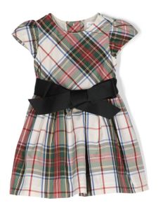 POLO RALPH LAUREN KIDS ensemble robe-culotte à détail de nœud - Tons neutres