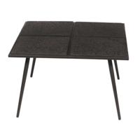 Bijzettafel Liquid metal zwart 70 cm | 2 stuks