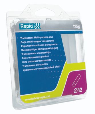 Rapid Lijmpatronen Universeel Transparant, Ø12mm 125g