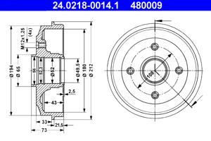 ATE Remtrommel 24.0218-0014.1