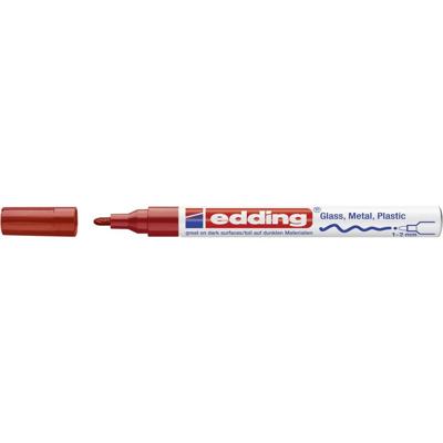 Edding Glanzlackmarker 4-751-9-002 Lakmarker Rood 1 mm, 2 mm