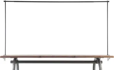 van der Leeden tafelklem 115-212cm zwart