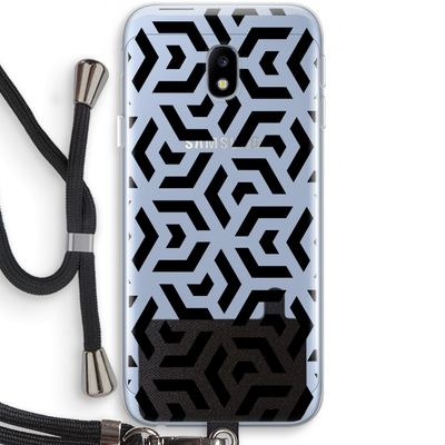 Crazy pattern: Samsung Galaxy J3 (2017) Transparant Hoesje met koord