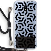 Crazy pattern: Samsung Galaxy J3 (2017) Transparant Hoesje met koord