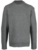 Maison Margiela pull en maille à détails de coudières - Gris