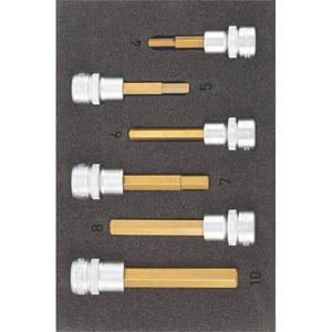 Hazet 163-302/6 Dopsleutel-bitinzetset 3/8 (10 mm) 6-delig