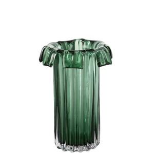 J-Line vaas Retro - glas - groen - large - 30 cm hoog