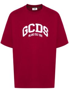 GCDS t-shirt à logo appliqué - Rouge