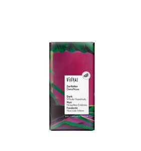 Chocolade puur met hele hazelnoten bio