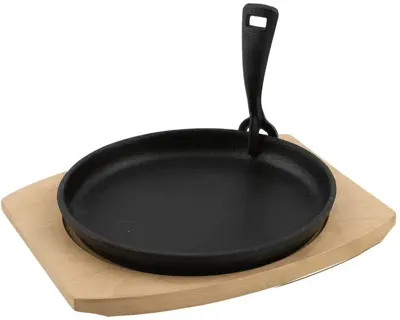 Barbecook Grillpan m/onderlegger gietijzer