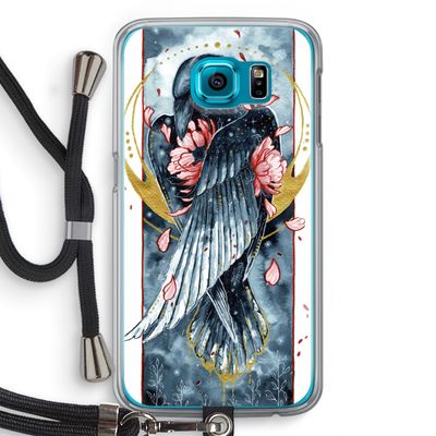 Golden Raven: Samsung Galaxy S6 Transparant Hoesje met koord