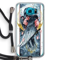 Golden Raven: Samsung Galaxy S6 Transparant Hoesje met koord