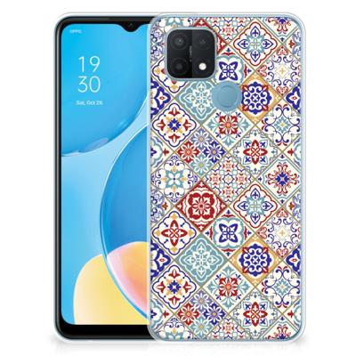 OPPO A15 | TPU | Siliconen hoesje | Tiles Color OPPO A15 | TPU | Siliconen hoesje | Tiles Color