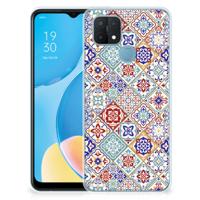 OPPO A15 | TPU | Siliconen hoesje | Tiles Color