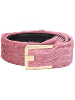 Prada ceinture bi-matière - Rose