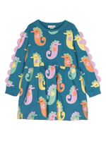 Stella McCartney Kids robe à cheval imprimé - Bleu - thumbnail