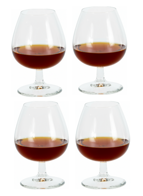 Cookinglife Cognac Glazen 370 ml - 4 Stuks Cookinglife Cognac Glazen 370 ml - 4 Stuks