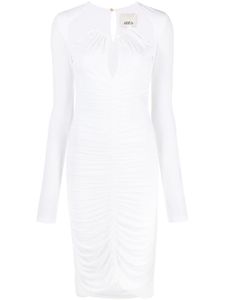 ISABEL MARANT robe froncée à coupe mi-longue - Blanc