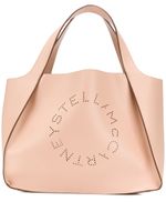 Stella McCartney sac cabas à logo perforé - Tons neutres - thumbnail