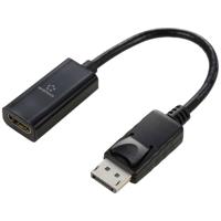Renkforce RF-5596324 DisplayPort / HDMI Adapter [1x DisplayPort stekker - 1x HDMI-bus] Zwart DisplayPort 1.2 23 cm