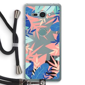 Tropisch: Sony Xperia XZ2 Compact Transparant Hoesje met koord