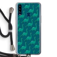 Diplodocus: Samsung Galaxy A20s Transparant Hoesje met koord