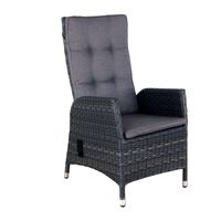 Verstelbare stoel Santa Cruz Midnight Grey - Oosterik Home - thumbnail