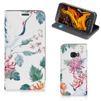 Samsung Galaxy Xcover 4s Hoesje maken Bird Flowers - thumbnail