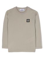 Stone Island Junior sweat en coton à motif Compass - Gris