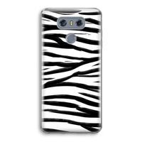 Zebra pattern: LG G6 Transparant Hoesje
