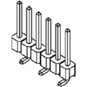 Molex Male header (standaard) Aantal rijen: 1 878980826 1 stuk(s) Tube