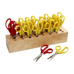 Creativ Company Ronde kinderscharen met scharenblok, 24st.