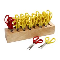 Creativ Company Ronde kinderscharen met scharenblok, 24st.