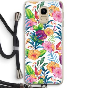 Tropisch 2: Samsung Galaxy J6 (2018) Transparant Hoesje met koord