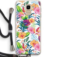 Tropisch 2: Samsung Galaxy J6 (2018) Transparant Hoesje met koord