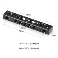 SmallRig 1091 Cool Cheese Bar with 1/4" and 3/8" screw hole - thumbnail