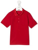 Moncler Enfant polo à logo sur le col - Rouge - thumbnail